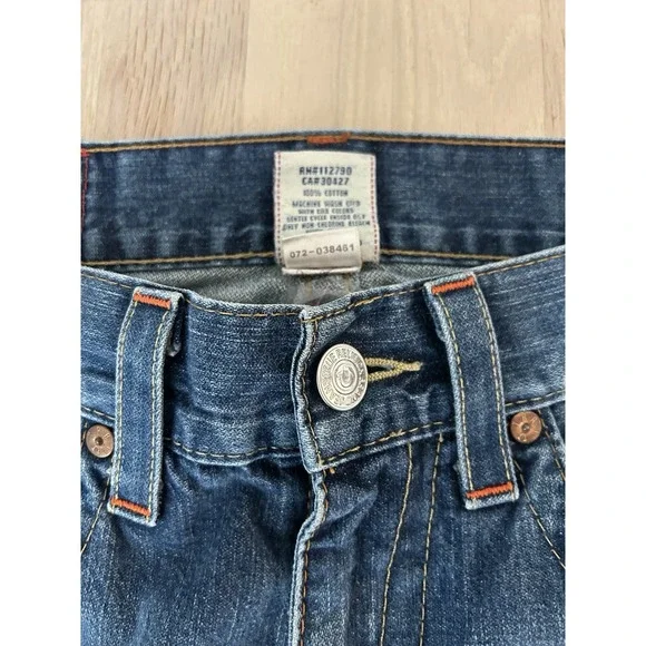 TRUE RELIGION Billy Medium Wash Cotton Bootcut Jeans Sz 31 Made in USA - Picture 3 of 9